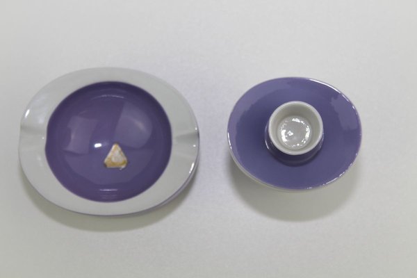 Ashtray with Candlestick by Royal Dux, 1960s, Set of 2-ZWH-799138