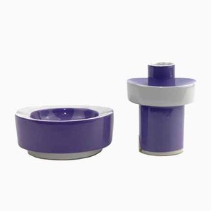 Ashtray with Candlestick by Royal Dux, 1960s, Set of 2-ZWH-799138