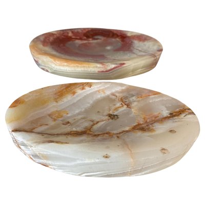 Ashtrays in Onyx and Oval Shape, Italy, 1960s, Set of 2-UR-1815736