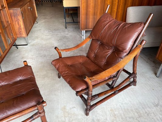 Asian Bamboo Easy Chair, 1950s-WSA-831402