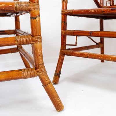 Asian Style Bamboo Armchairs, France, 1962, Set of 2-NYF-2018786