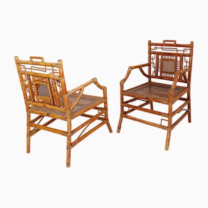 Asian Style Bamboo Armchairs, France, 1962, Set of 2-NYF-2018786