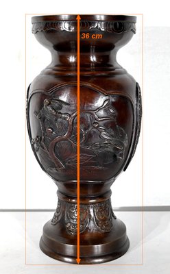 Asian Style Bronze Vases, 1950s, Set of 2-RVK-1395635