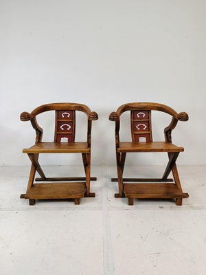 Asian Throne Chairs, 1960s, Set of 2-ZCH-1806768