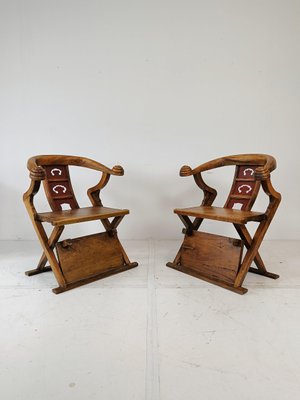 Asian Throne Chairs, 1960s, Set of 2-ZCH-1806768