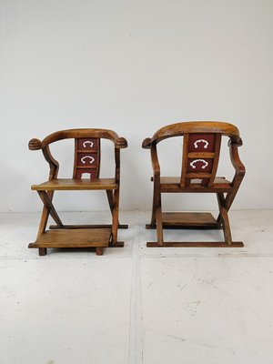 Asian Throne Chairs, 1960s, Set of 2-ZCH-1806768