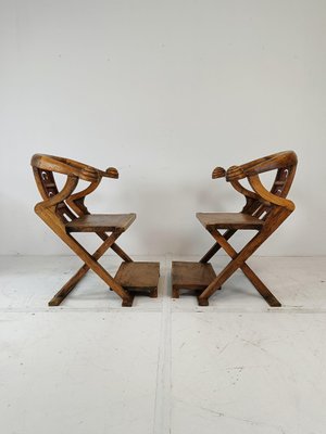 Asian Throne Chairs, 1960s, Set of 2-ZCH-1806768