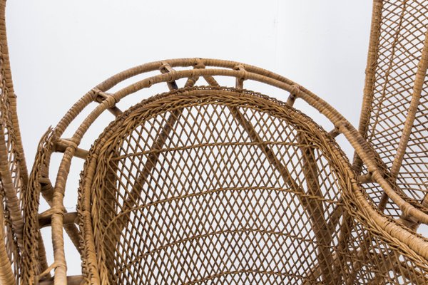 Asian Wicker and Bamboo Rickshaw, Mid-20th Century-RIU-1142210