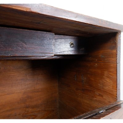 Asian Wooden Chest with Decorative Fittings-JG-1786330