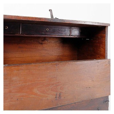 Asian Wooden Chest with Decorative Fittings-JG-1787239