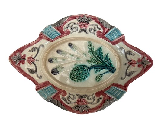 Asparagus and Artichoke Service Plates, 1880, Set of 7-EUT-1723617