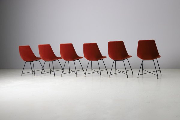 Aster Dining Chairs by Augusto Bozzi for Fratelli Saporiti, 1958, Set of 6-DXL-1447604