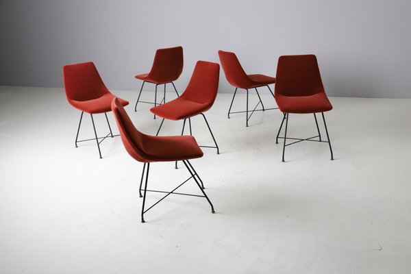 Aster Dining Chairs by Augusto Bozzi for Fratelli Saporiti, 1958, Set of 6-DXL-1447604