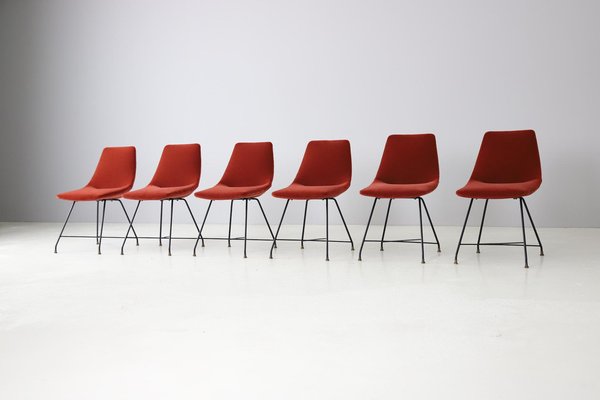 Aster Dining Chairs by Augusto Bozzi for Fratelli Saporiti, 1958, Set of 6-DXL-1447604