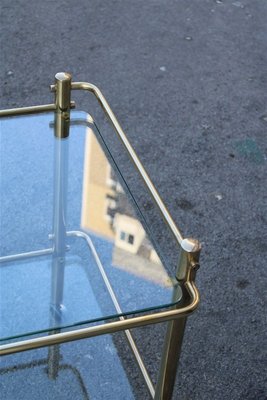 Asymmetric Bar Trolley in Solid Brass, 1970s-EH-753750