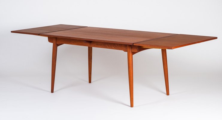 AT-312 Dining Table in Teak by Hans J. Wegner for Andreas Tuck, Denmark, 1950s-ZGQ-1289902