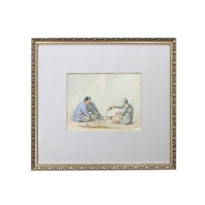 At the Mangal, 19th-20th Century, Watercolor on Paper, Framed-WMV-1129777