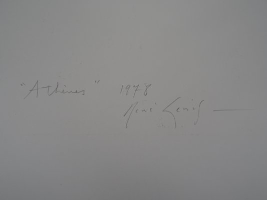 Athens Drawing by René Genis, 1978-KHH-544271