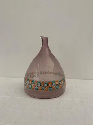 Aubergine Truncated Cone Vase by Murrine from Vistosi-IJR-1398352