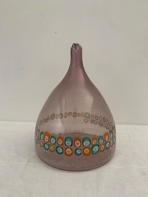 Aubergine Truncated Cone Vase by Murrine from Vistosi-IJR-1398352