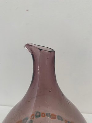 Aubergine Truncated Cone Vase by Murrine from Vistosi-IJR-1398352