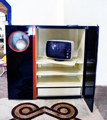 Audio and Video Play Center by Giotto Stoppino for Acerbis, 1980s-HS-278382