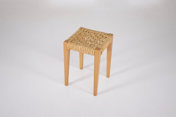 Audoux-Minet Rope Stool, 1950s-OWS-1769358