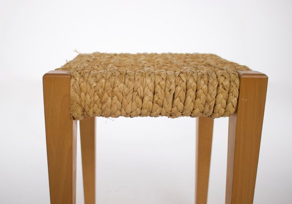 Audoux-Minet Rope Stool, 1950s-OWS-1769358