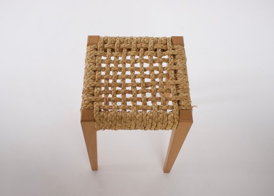 Audoux-Minet Rope Stool, 1950s-OWS-1769358