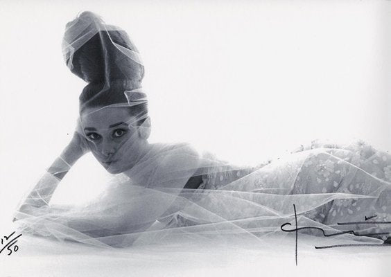 Audrey Hepburn Laying Down Photograph by Bert Stern, 2007-KHH-595480