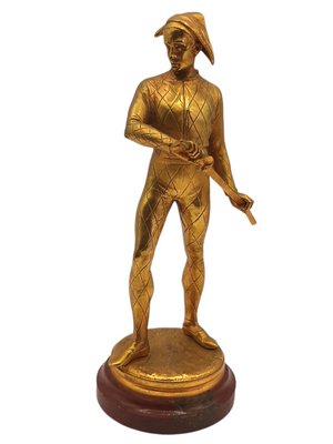 Auguste Louis Lalouette, Sculpture of a Arlequin, Bronze-TCS-1146003