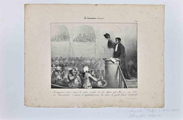 Auguste Raffet, The National Assembly in Paris, Lithograph, 1850-ZCI-1759227