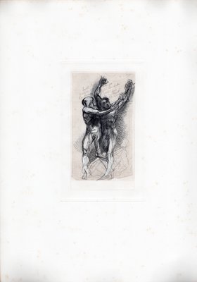 Auguste Rodin, Dante and Virgil Frightened..., 1897, Engraving & Paper-YWW-2017567