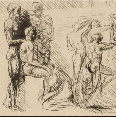 Auguste Rodin, La Ronde (The Round), Etching, 1905-NRC-1789267