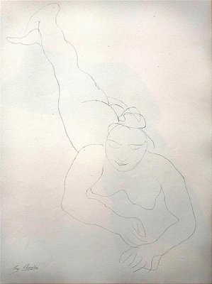 Auguste Rodin, Mirbeau Octave Nude, 1902, Lithograph on Arches Paper-NRC-1388544