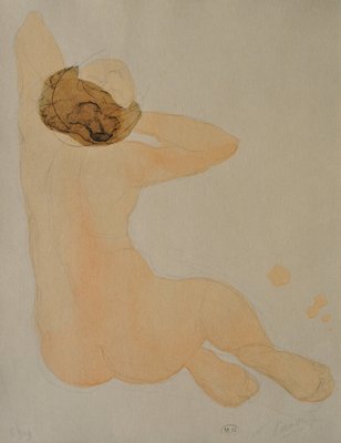 Auguste Rodin, Nude from Behind, Engraving-KHH-2023036