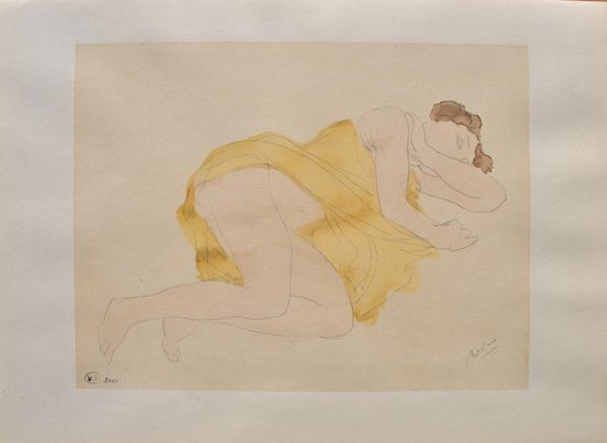 Auguste Rodin, Reclining Nude, Engraving-KHH-2023038