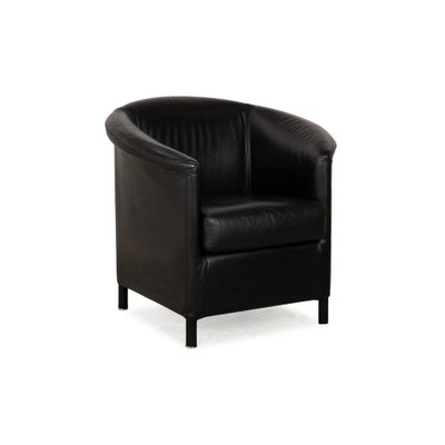 Aura Leather Armchair in Black from Wittmann-RQW-2036314