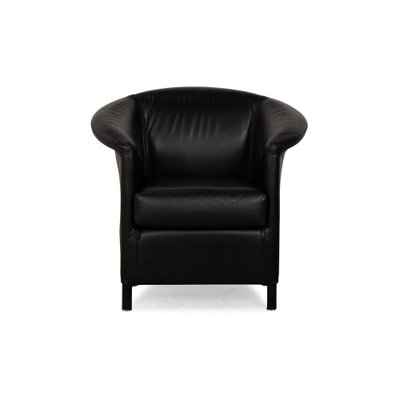 Aura Leather Armchair in Black from Wittmann-RQW-2036314