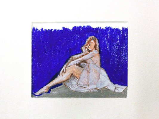 Aurélie Trabaud, Nu Marie, 2021, Oil on Paper-ZHZ-1753934