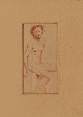 Aurelio Mistruzzi, Nude, Pencil and Pastel, 1920s-ZCI-852359