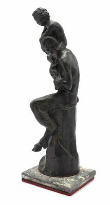 Aurelio Mistruzzi, Satyr and Baby, Bronze Sculpture, 1980-ZCI-1775953