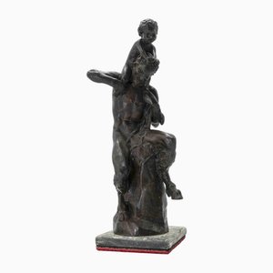 Aurelio Mistruzzi, Satyr and Baby, Bronze Sculpture, 1980-ZCI-1775953