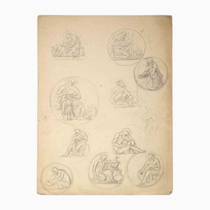 Aurelio Mistruzzi, Study for a Medal, Original Drawing, 20th Century-ZCI-1163396