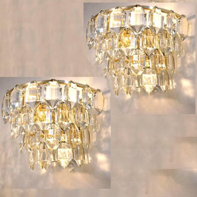 Austria Brass and Crystal Glass Bakalowits Chandeliers from Cor, 1960s, Set of 4-VDW-910020