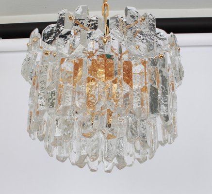 Austria Gilt Brass Murano Glass Chandelier from Kalmar, 1970s-UGR-1085516