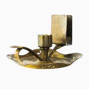 Austrian Art Deco Candleholder with Matchbox Holder for Wine Cellars, 1920s-SPD-866112