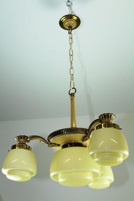 Austrian Art Deco Chandelier, 1930s-ZWH-776170