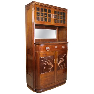 Austrian Art Nouveau Cabinet in Mahogany by August Ungethüm, 1900-TQA-1322068