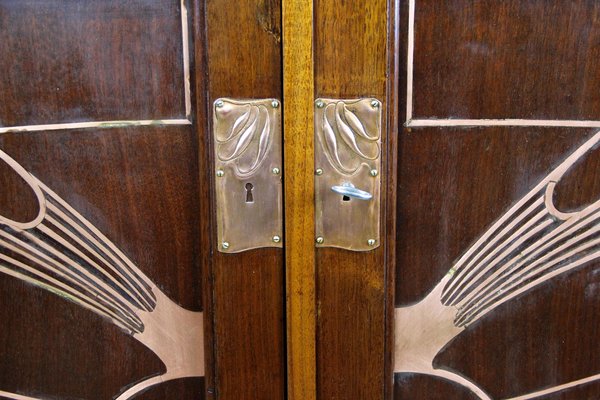 Austrian Art Nouveau Cabinet in Mahogany by August Ungethüm, 1900-TQA-1322068